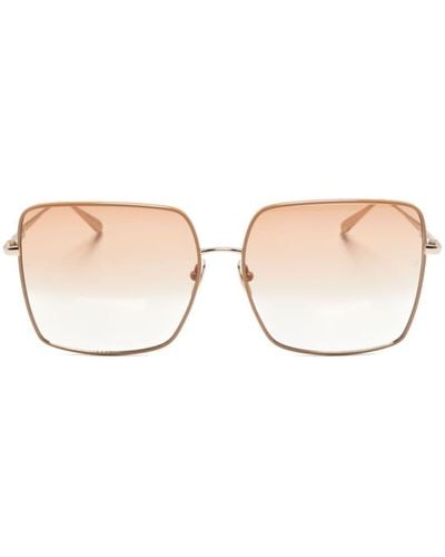 Linda Farrow Hino Square-frame Sunglasses - Natural