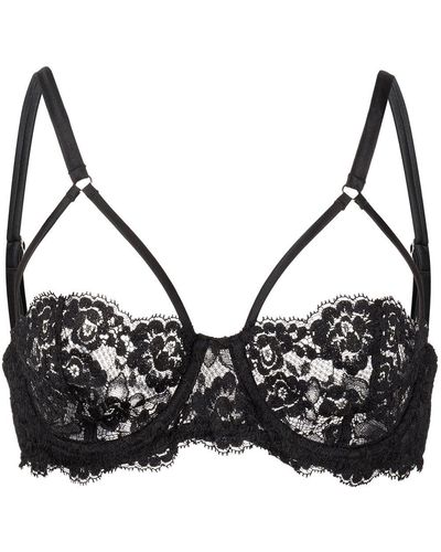 Fleur du Mal Reggiseno Foxy mezza coppa - Nero