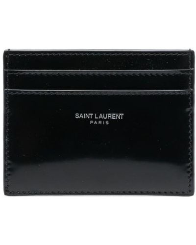 Saint Laurent Paris Leren Pasjeshouder - Zwart