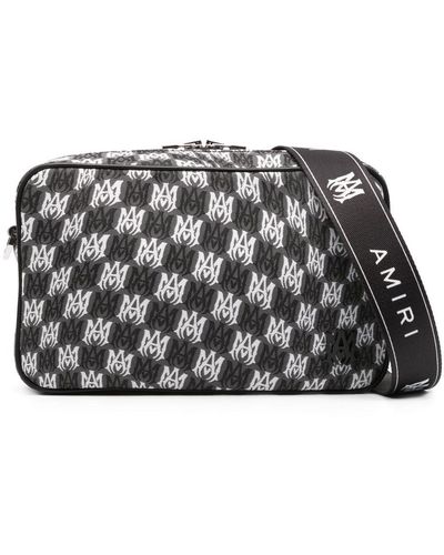 Amiri Kuriertasche mit Monogramm - Grau