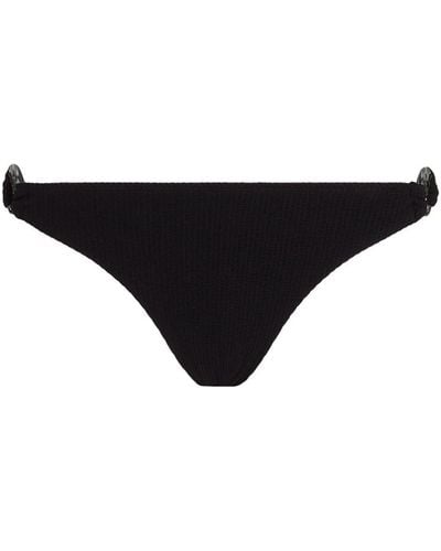Karl Lagerfeld Fan Charm Bikini Bottoms - Black