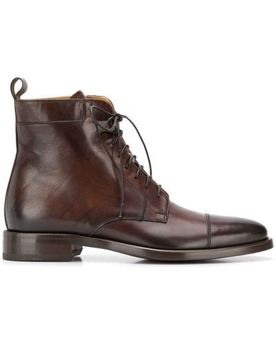 SCAROSSO Lace-up Boots - Brown