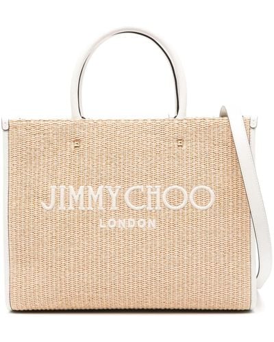 Jimmy Choo Medium Avenue Tote Bag - Natural