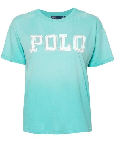 Polo Ralph Lauren Logo-print Cotton T-shirt - Blue