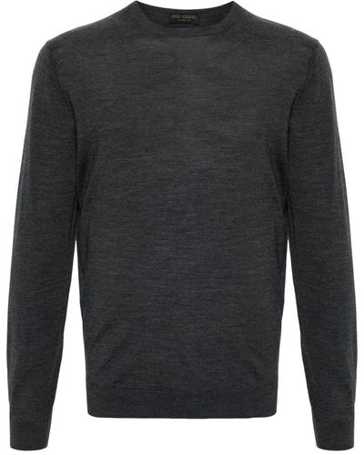 Dell'Oglio Crew-neck Merino-wool Sweater - Gray