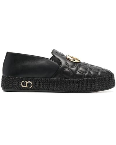 Casadei Scarpa Leather Loafers - Black