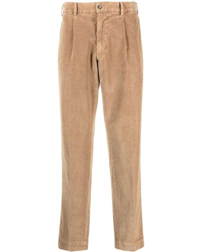 Dell'Oglio Pantalones rectos con pinzas - Neutro