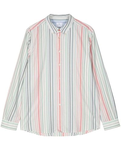 PS by Paul Smith Striped Organic Cotton Shirt - White
