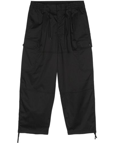 Emporio Armani Tapered Cargo Trousers - Black