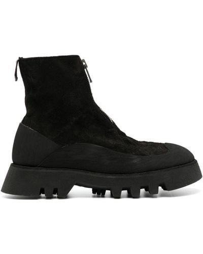 Guidi Zip-front Horse-leather Boots - Black