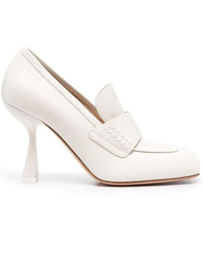 Sportmax Shaped-high-heel Court Shoes - White