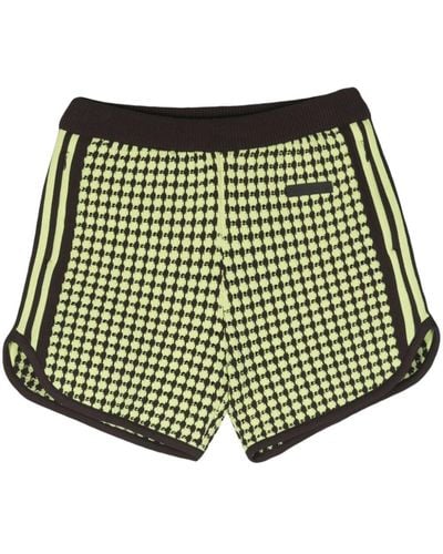 adidas X Wales Bonner Crochet-knit Shorts - Green