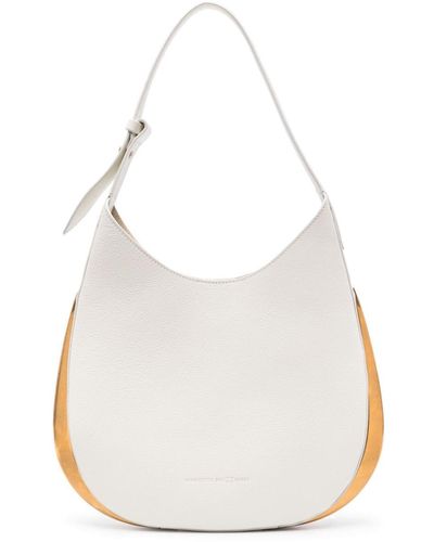 Benedetta Bruzziches Amalia Leather Shoulder Bag - White