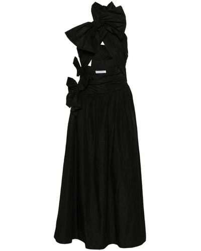 Viktor & Rolf Bow-detail Wrap Maxi Dress - Black