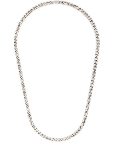 Missoma Flat Curb Chain Necklace - White