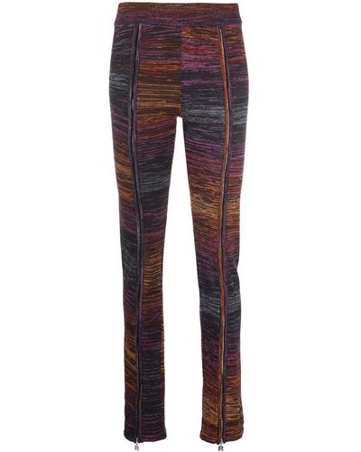 ROTATE BIRGER CHRISTENSEN Space Dye Knitted Trousers - Purple