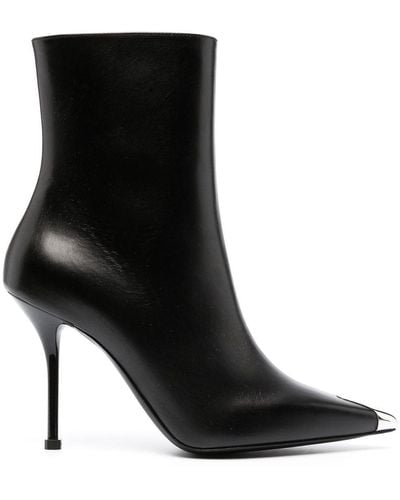 Alexander McQueen 105mm Toe-cap Ankle Boots - Black