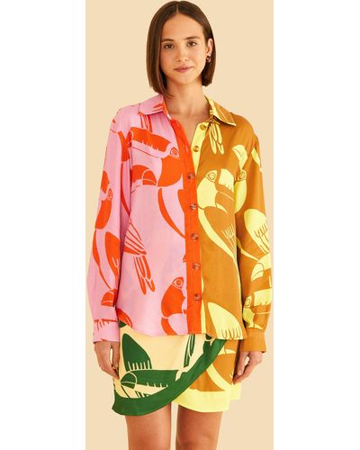 Multicolor Bandana Dream Short Sleeve Shirt – FARM Rio