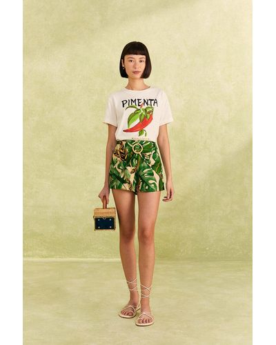 Mini-short Farm Rio Rose taille S International en Synthétique