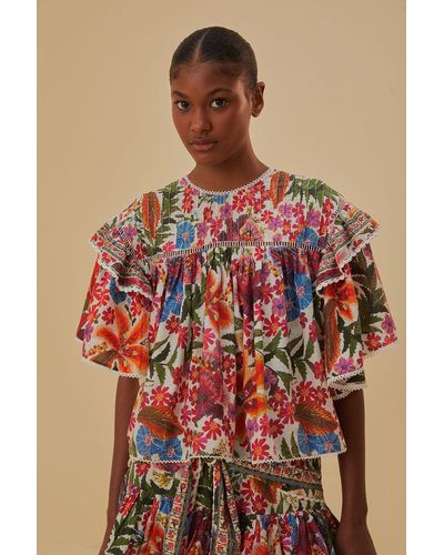 Brown FARM Rio Tops for Women | Lyst