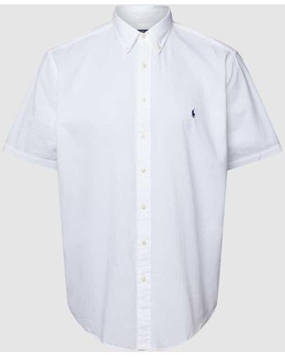 Ralph Lauren PLUS SIZE Freizeithemd mit 1/2-Arm - Weiß