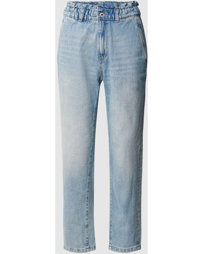 Jake*s High Waist Jeans mit elastischem Bund - Blau