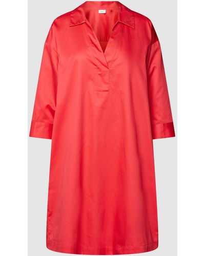 S.oliver Mini-jurk Met Steekzakken Opzij - Rood