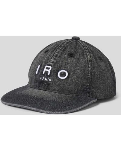 IRO Basecap mit Label-Stitching - Schwarz