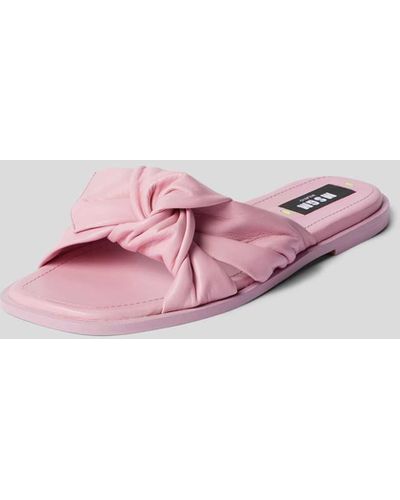 MSGM Pantoletten mit Schleifen-Detail - Pink