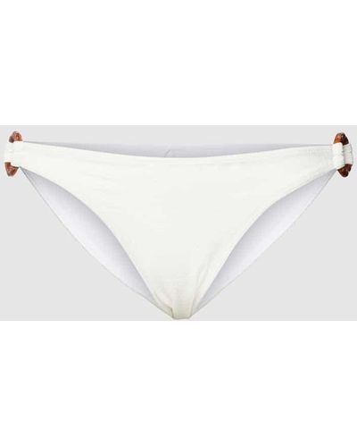Banana Moon Bikini-Slip mit Strukturmuster Modell 'VAIVA' - Weiß