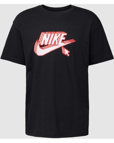 Nike Loose Fit T-Shirt mit Label-Print Modell 'FUTURA' - Schwarz