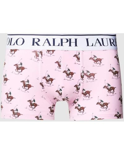 Polo Ralph Lauren Trunks mit Label-Muster Modell 'SWINGING MALLET' - Pink