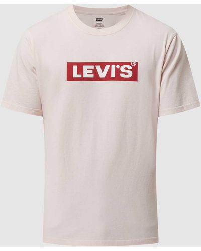 Levi's Relaxed Fit T-shirt Met Logo - Roze