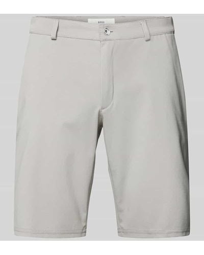 Brax Regular Fit Chino-Shorts mit Gesäßtaschen Modell 'SILVIO' - Grau