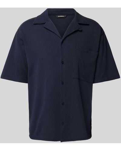 Gabba Regular Fit Freizeithemd mit Brusttasche Modell 'Lopez' - Blau