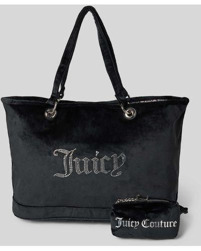 Juicy Couture Shopper Met Siersteentjes - Zwart