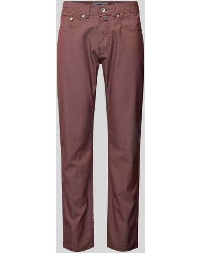 Pierre Cardin Tapered Fit Stoffen Broek - Rood