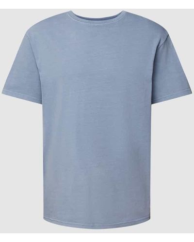 Redefined Rebel T-Shirt mit Rundhalsausschnitt - Blau