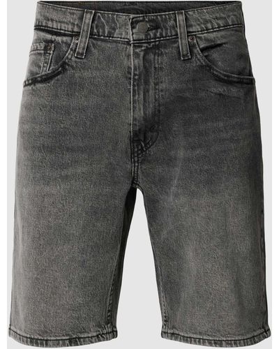 Levi's Korte Regular Fit Jeans Met Knoopsluiting - Grijs