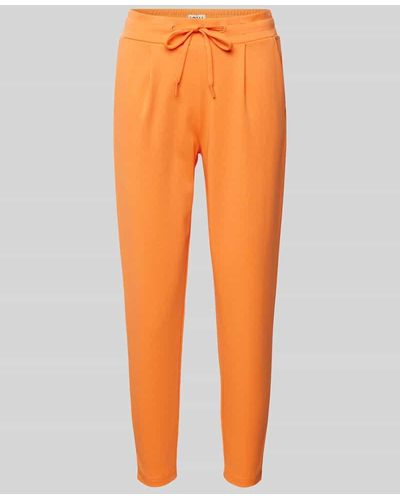 Ichi Slim Fit Sweatpants mit Tunnelzug Modell 'KATE' - Orange