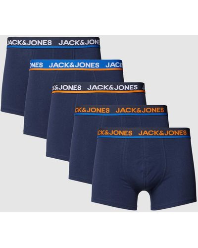 Jack & Jones Boxershort Met Labelprint - Blauw