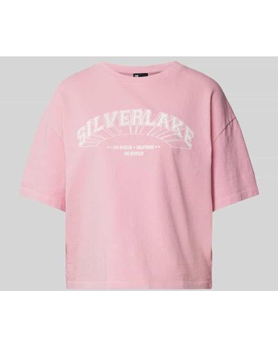 The Kooples T-Shirt mit Motiv-Print - Pink