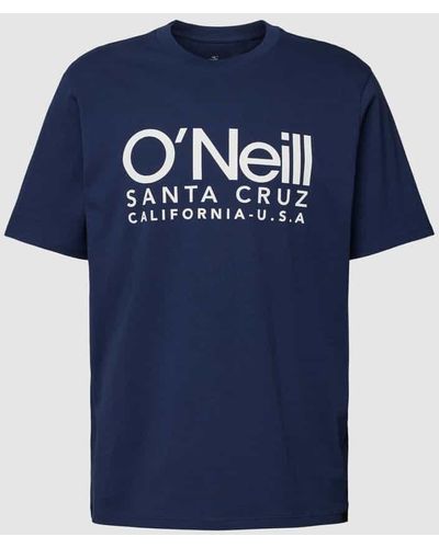 O'neill Sportswear T-Shirt mit Logo-Print Modell 'CALI' - Blau