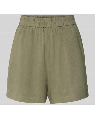Pieces Shorts mit elastischem Bund - Grün