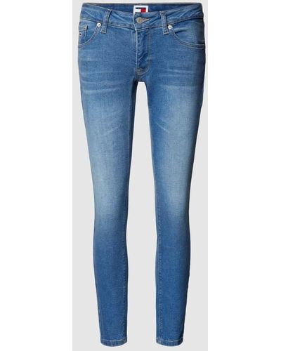 Tommy Hilfiger Skinny Fit Jeans mit Stretch-Anteil Modell 'SCARLETT' - Blau