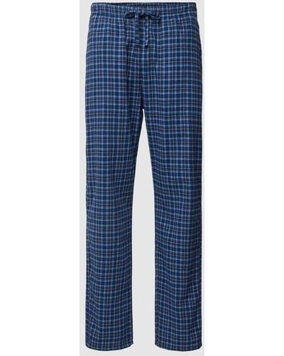 Christian Berg Men Pyjama-Hose mit elastischem Bund - Blau