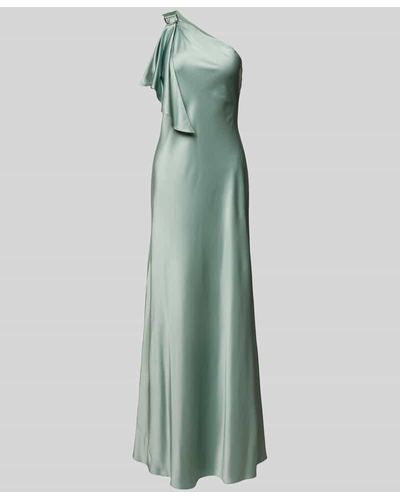 Lauren by Ralph Lauren Abendkleid mit One-Shoulder-Träger Modell 'ELZIRA' - Grün
