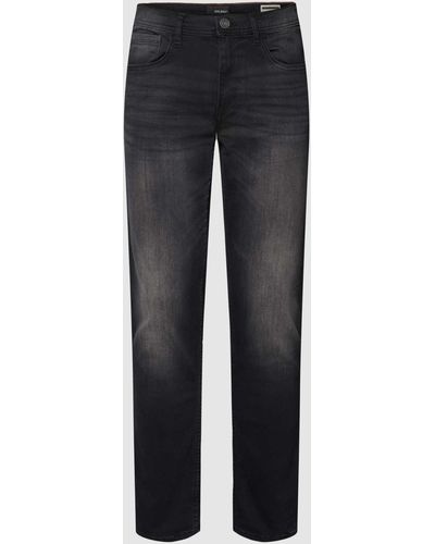 Blend Slim Fit Jeans mit Label-Patch Modell 'Jet' - Blau