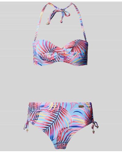 Lascana Bikini mit floralem Muster Modell 'Breese' - Grau