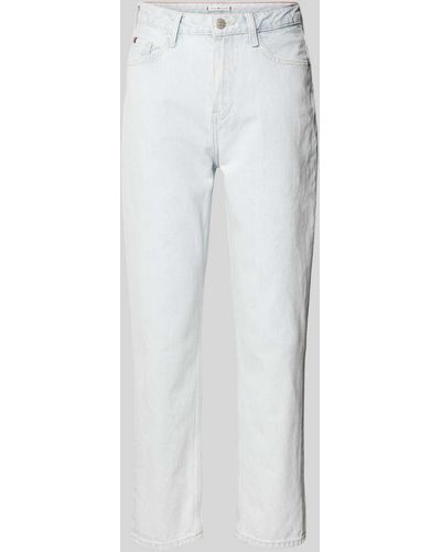 Tommy Hilfiger Straight Leg Jeans im 5-Pocket-Design Modell 'CLASSIC STRAIGHT' - Weiß